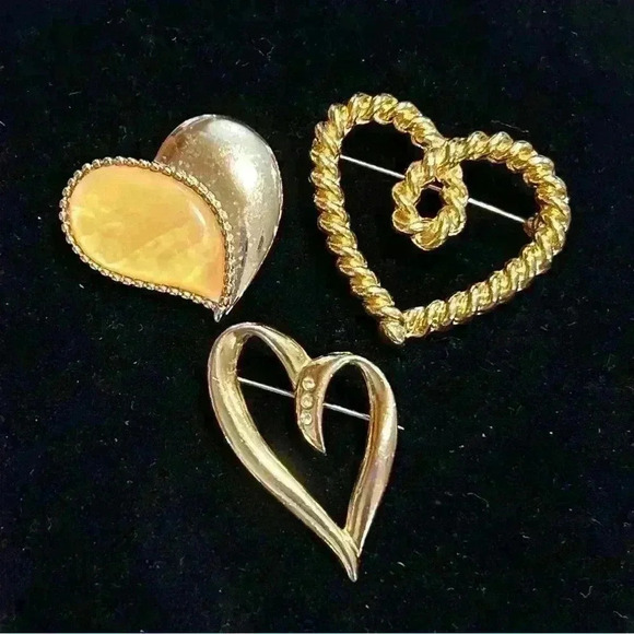 Heart Brooch Bundle of Six - Picture 2 of 6
